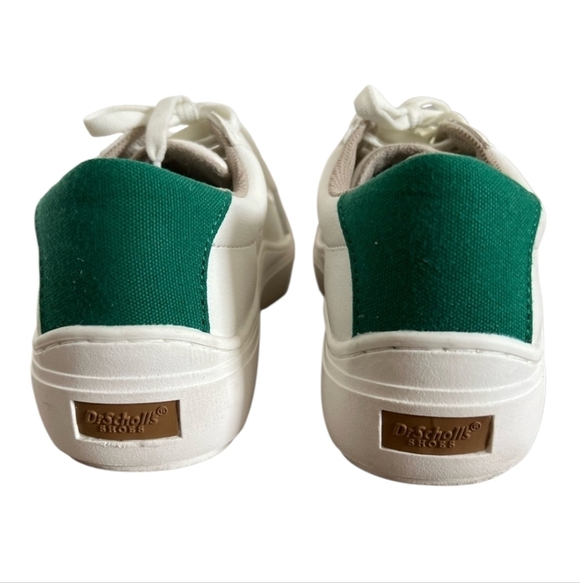 Dr. Scholl’s Time Off Platform Sneakers White Green Women’s Size 7.5 NWOT - Picture 3 of 11